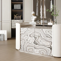 Îlot de rangement moderne haut de gamme et armoire à accessoires pour projet de dressing haut de gamme