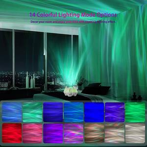 New <b>Snow</b> Mountain Northern Lights Starry Sky Lamp Usb bluetooth Led Music Water Pattern Flame Night Light <b>Projector</b> Lamp - Product Image 5