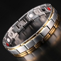 Bracelet de thérapie magnétique transfrontalier librement réglable mode hommes accessoires Couple bijoux