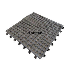พรมปูพื้นแบบต่อกันกันลื่นเจาะรูกลม - Product Image 1