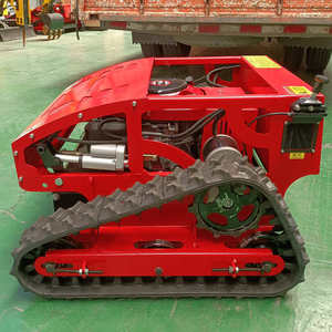 <b>Lawn</b> <b>Mower</b> Tracked Gasoline Powered 4 Cycle Remote Control Mulching Rotary Blade Professional Grade - Product Image 3