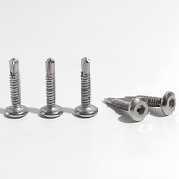 Vis autotaraudeuse à queue de perceuse hexagonale interne à tête cylindrique SS410 d'usine vis à queue d'aronde autoperceuse, vis spéciale pour garde-corps