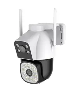 图亚阿列克谢启用闭路电视室外监控摄像机，配有PTZ控制4K 8MP双镜头和IP无线家庭安全链接