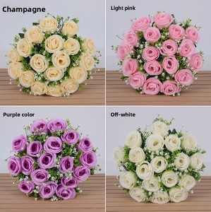 Bouquet di 18 Rose Artificiali in Seta per <span class=keywords><strong>Amanti</strong></span>, Matrimoni, San Valentino, Ringraziamento, Laurea - Product Image 4