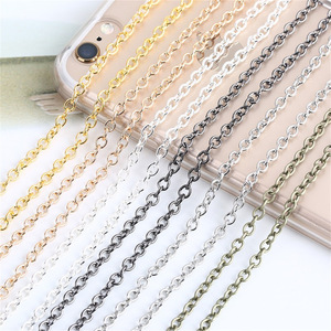 O-Shaped Iron <b>Chain</b> 2mm Plated For Bracelet Making Jewelry Findings Component - Product Image 4