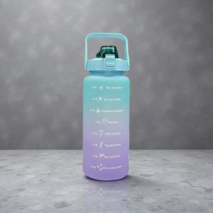 Botellas de Agua de 1 Galón, Grandes para Deportes, Fitness, Camping, Botella de Agua de 128 oz / 3.8L, Botella de Gimnasio 2 en 1 con Tapa y Marcador de Tiempo para Beber - Product Image 5