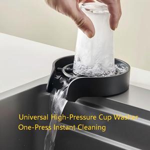 อ่างล้างจานสแตนเลส 304 คุณภาพสูงจากโรงงานพร้อมอ่างล้างผักในตัวและเครื่องล้างแก้วแรงดันสูง - Product Image 4