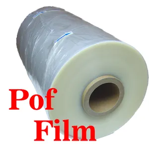 Şeffaf plastik ambalaj POF Shrink Wrap rulo poliolefin ısıyla daralan kablo ucu filmi