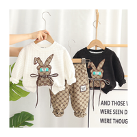 Ensemble d'Hiver pour Enfants 0-5 Ans, Vêtements pour Bébés Filles de 1 à 5 Ans, Tenue 2 Pièces pour Enfants