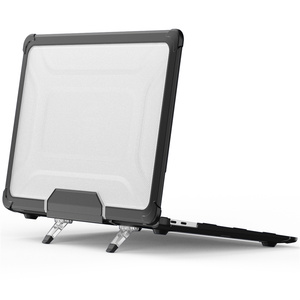 Funda rígida para ordenador portátil, funda para <span class=keywords><strong>Apple</strong></span> <span class=keywords><strong>Mac</strong></span> Book Air 13 2018/2020, resistente, duradera, plegable, con soporte, funda protectora para ordenador portátil - Product Image 1