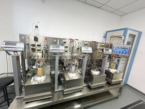 1L Laboratory bioreactor <b>automatic</b> glass fermenter 5l bioreactor <b>stirrer</b> high viscosity lab fermenter BLBIO-GC - Product Image 4