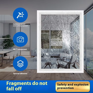 Película de Seguridad Transparente Antiexplosión para Ventanas de Edificios, 2 Mil 1.52*30M, Película Protectora de Vidrio PET, Película Tintada para el Hogar - Product Image 2