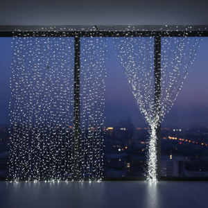 Guirnalda <span class=keywords><strong>de</strong></span> Luces LED con Forma <span class=keywords><strong>de</strong></span> Estrella para Ventana, Cortina <span class=keywords><strong>de</strong></span> Luces para Decoración <span class=keywords><strong>de</strong></span> Escenarios, Bodas y Fiestas - Product Image 1