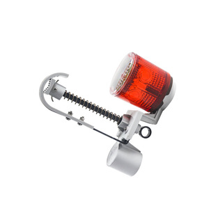Feu de signalisation solaire FD5818-A, lumière rouge LED, IP65, cadre en aluminium, utilisation pour la sécurité routière - Product Image 5