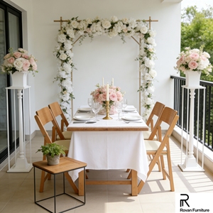 Kursi Lipat Kayu Solid Gaya Wimbledon, Promo Panas, untuk Acara Pernikahan, Taman, dan Luar Ruangan - Product Image 4