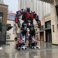JINS Colorful Park Robot Transformers Machine Máquina de juego Premium Metal Bumblebee Escultura