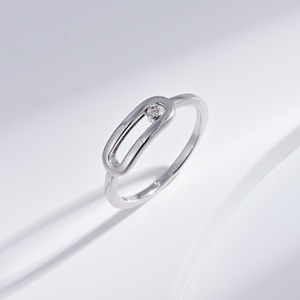 OEM plata 925 sterling <b>silver</b> colorful zircon Geometric <b>ring</b> Everyday Wear women gold plated Minimalist <b>adjustable</b> open <b>rings</b> - Product Image 2