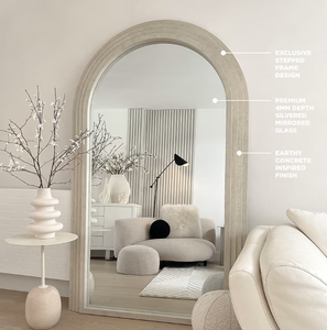 <span class=keywords><strong>Miroir</strong></span> Habillage Élégant en Gros pour Décoration Maison, <span class=keywords><strong>Grand</strong></span> <span class=keywords><strong>Miroir</strong></span> Esthétique Cadre Bois Arc, <span class=keywords><strong>Miroir</strong></span> Pleine Longueur sur Pied pour <span class=keywords><strong>Salon</strong></span> - Product Image 2