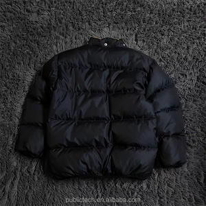 Chaqueta de invierno personalizada para hombre, ropa reversible, capucha desmontable, chaqueta acolchada con capucha para Hombre con logotipo - Product Image 3