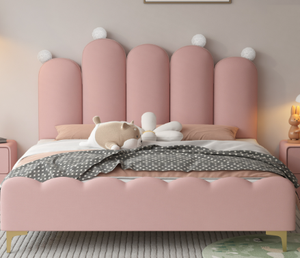 Lit <span class=keywords><strong>pour</strong></span> enfants sur mesure haut de gamme Chine Chicheng <span class=keywords><strong>pour</strong></span> garçons et filles, lit canapé, tailles spéciales, cadre en bois de pin, cuir confortable - Product Image 6