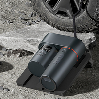 Kit souffleur et gonfleur de pneus haute puissance pour voiture avec démarreur de secours, lumière d'urgence LED, charge rapide USB, sortie CC, OEM