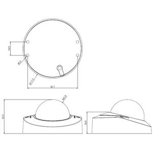 Hochwertige Metall-Vandal-Kuppel kamera SONY307 1080P Netzwerk kamera POE <span class=keywords><strong>20m</strong></span> <span class=keywords><strong>IR</strong></span>-Entfernung mit Mikrofon bewegungs erkennung HIK Plug Play