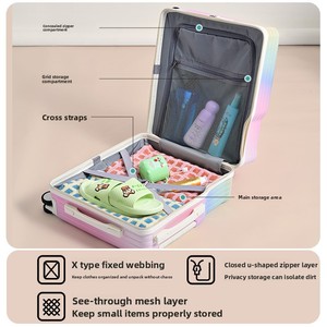 Maleta infantil plegable con ruedas, pequeña y ligera, equipaje de mano de 18 pulgadas, equipaje de viaje para niños y <span class=keywords><strong>niñas</strong></span> - Product Image 6