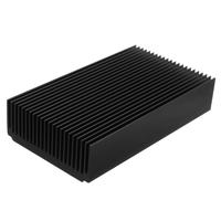 Profilé en aluminium extrudé sur mesure, dissipateur thermique, usinage CNC, pièces de radiateur de refroidissement industriel