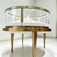 LED-beleuchteter Schmuck-Vitrinenschrank Anpassbare Abmessungen Umweltfreundliche Materialien Langlebige Konstruktion Robuste Bauweise für den Einzelhandel