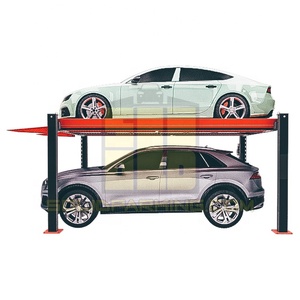 SolidParking FP-360, élévateur de voiture portable à 4 poteaux, certifié CE, 3600 kg, vérins hydrauliques, gain de place, garantie de 12 mois - Product Image 4