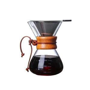 Carafe à café à filtre Chettle, 1 à 3 <span class=keywords><strong>tasses</strong></span>, col en bois, série classique <span class=keywords><strong>6</strong></span> <span class=keywords><strong>tasses</strong></span>, filtre à café en papier naturel, carafe à café à filtre en verre <span class=keywords><strong>Chemex</strong></span> - Product Image 2