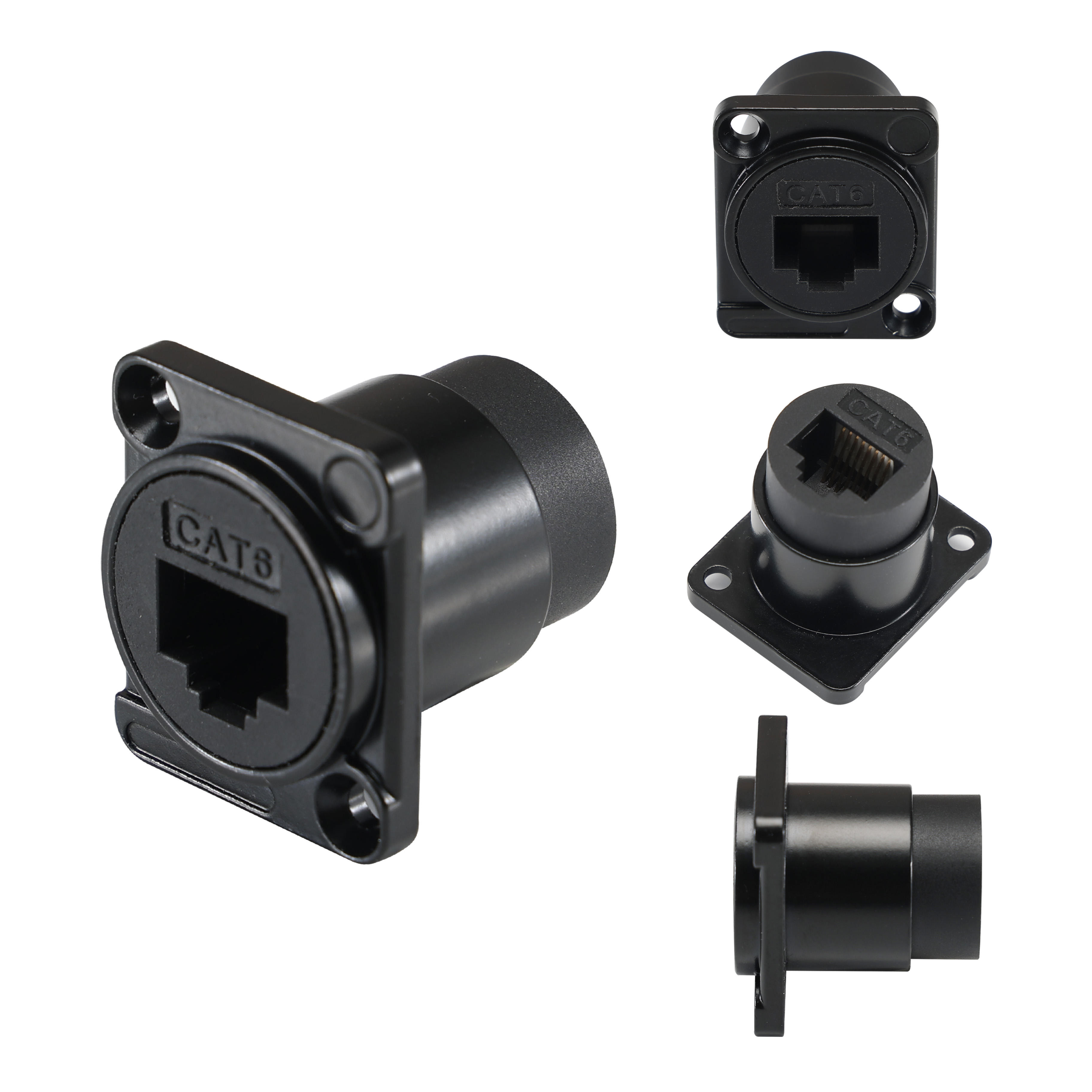 Bleu Blanc-Plaque De Sortie Murale Ethernet Cat6 RJ45 Femelle à Femelle