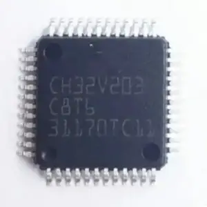 Nouvelle puce IC de circuit intégré d'origine LQFP48 Composants électroniques CH32V203C8T6