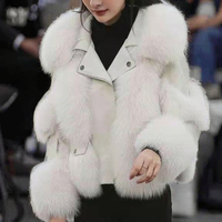 Manteau en fourrure tout-en-un S-XL avec un style jeune et luxueux, long pardessus avec un matériau de coque tissé, fourrure synthétique teinte unie