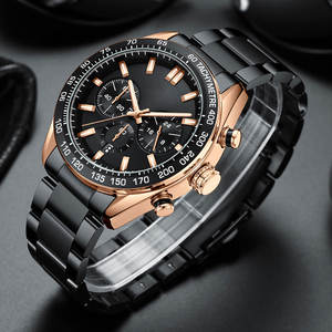 시계 남성 손목 럭셔리 사용자 정의 로고 남성 고품질 시계 사용자 정의 남자 시계 스테인레스 스틸 석영 손목 시계 - Product Image 5