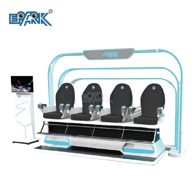 Virtual Reality Simulation Rides 4 Seats 9d 360 Vr Cinema Motion Chair Shooting Interactive Games for Shopping Mall and Fun City