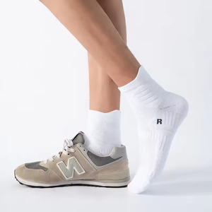 Custom Men's Elite Basketball Tennis Athletic Crew <b>Socks</b> – Polyamide Nylon Compression Terry Cushion Deodorant for Spring Bottom - Product Image 5