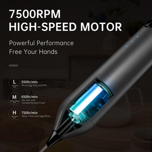 เครื่องตีฟองนมไฟฟ้าแบบมือถือ 3 ระดับความเร็ว ชาร์จไฟได้ สำหรับขายส่ง - Product Image 4