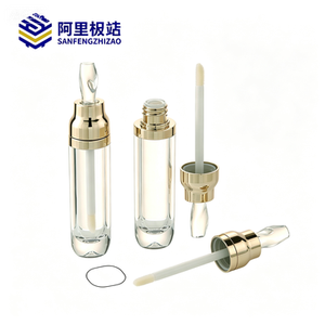 บรรจุภัณฑ์ลิปกลอสเปล่ารูปทรงแปลกตาสีทองใสขนาด 8 มล. - Product Image 2