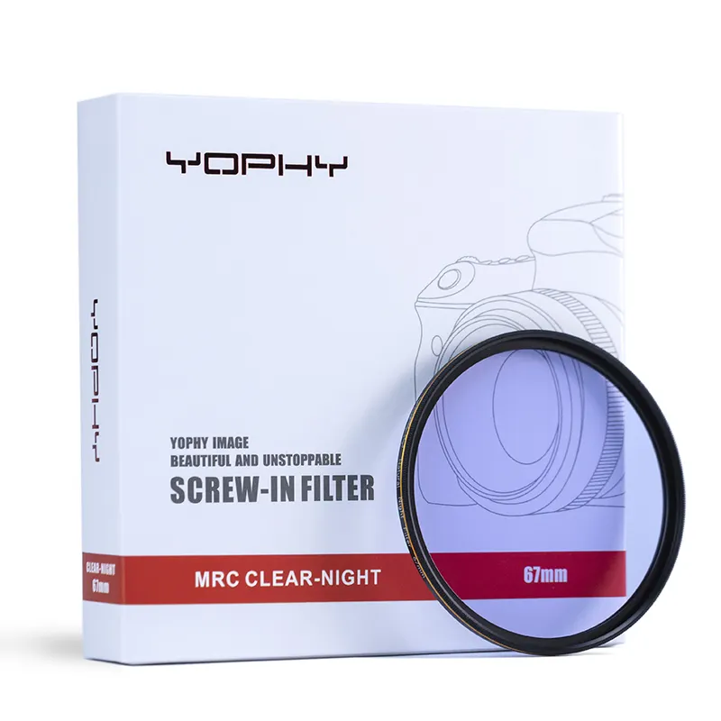YOPHY Camera Natural Night Filter 67mm Camera Lens Clear Light Filters Factory OEM