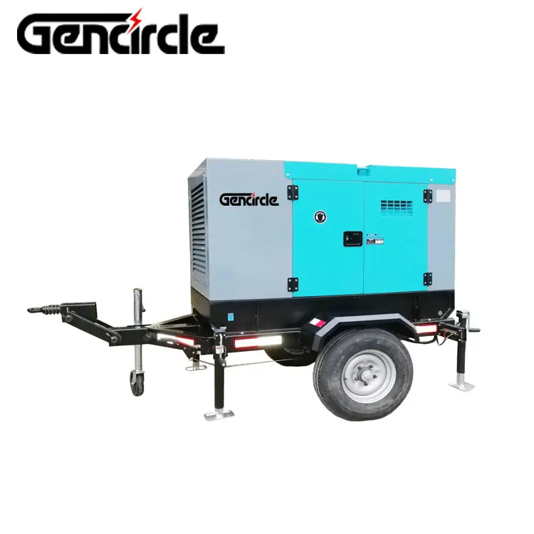 Anhänger montiert 15 kva 3 phase generator diesel 10kva 20kva mobile generator