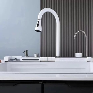 Công nghệ cao duy nhất Bát kỹ thuật số Thác vòi nước handmade 304 thép không gỉ Nano bề mặt thông minh trắng bồn rửa nhà bếp - Product Image 2