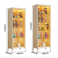 Vitrine en verre avec cadre en acier, vente en gros directe d'usine, avec serrure à clé pour hall d'accueil de bureau
