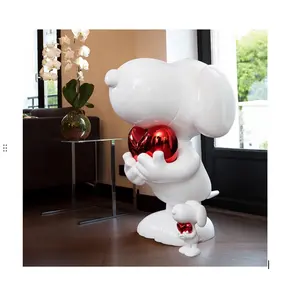 Muñeca creativa regalo resina Snoopy escultura decoración del hogar Snoopy estatua
