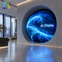 Écran LED sphérique d'intérieur AI P1.5 P1.8 P2, mur vidéo LED 7680Hz à taux de rafraîchissement élevé, écran globe LED pour exposition, musée, publicité