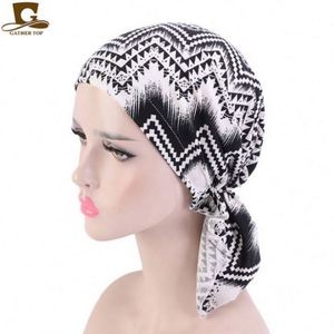Turban élastique en polyester – Bonnet chimio tendance pour femme, idéal pour l'extérieur – Vente en gros - Product Image 4