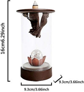 LED <strong>Incense</strong> <strong>Burner</strong>, Handmade Ceramic Dragon <strong>Backflow</strong> <strong>Incense</strong> <strong>Burners</strong> Home Decor Cool <strong>Incense</strong> Holder Gift - Product Image 2