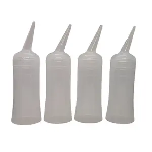 OEM Recycelbare und umwelt freundliche LDPE Squeeze Plastic Bottle Applica tor Flasche mit abgewinkelter Spitze Farbstoff und Kopfhaut behandlung für Salon