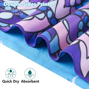 Serviettes de plage, 250 g/m², serviettes de plage en microfibre, légères absorbantes à séchage rapide et compactes sans sable pour <span class=keywords><strong>piscine</strong></span>, <span class=keywords><strong>camping</strong></span> - Product Image 5