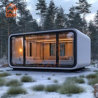 Maison modulaire préfabriquée en conteneur à 1 chambre, avec structure en acier et panneaux sandwich, pour habitation